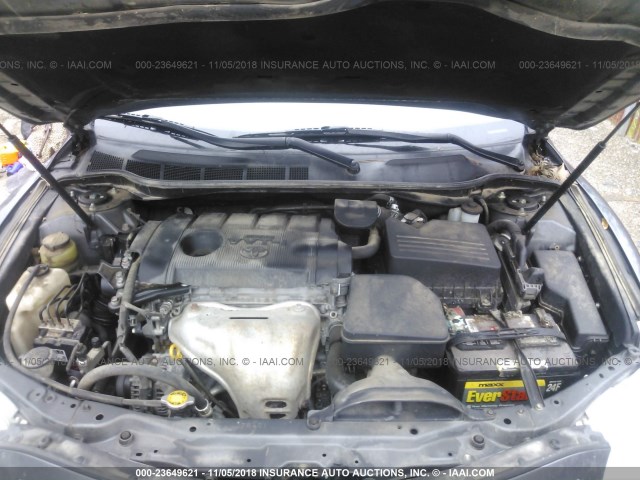 4T1BF3EK2BU632816 - 2011 TOYOTA CAMRY SE/LE/XLE 灰色 照片 10