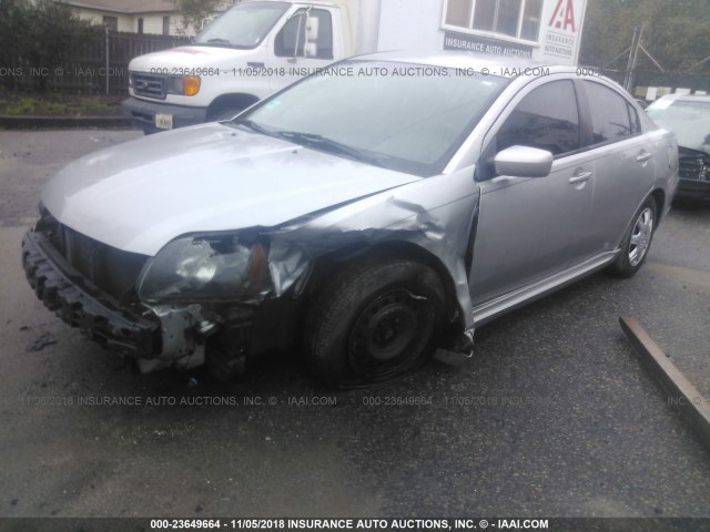 4A32B3FF9AE018515 - 2010 MITSUBISHI GALANT ES/SE SILVER photo 2