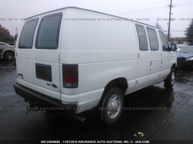 1FTNE1EW2CDA32004 - 2012 FORD ECONOLINE E150 VAN WHITE photo 4