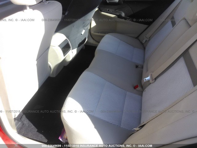 4T1BF1FK1CU592295 - 2012 TOYOTA CAMRY SE/LE/XLE 红色 照片 8
