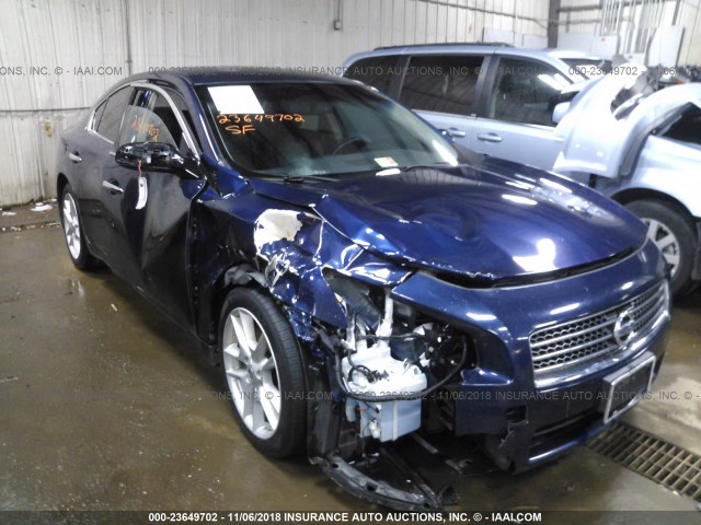 1N4AA5AP9AC812896 - 2010 NISSAN MAXIMA S/SV BLUE photo 6