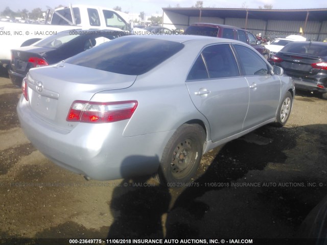 4T1BE46K47U082243 - 2007 TOYOTA CAMRY NEW GENERATION CE/LE/XLE/SE SILVER photo 4