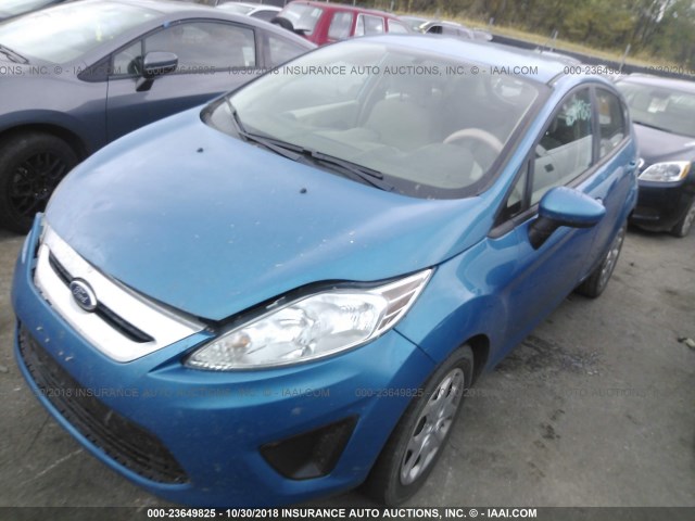 3FADP4EJ4CM129226 - 2012 FORD FIESTA SE BLUE photo 2