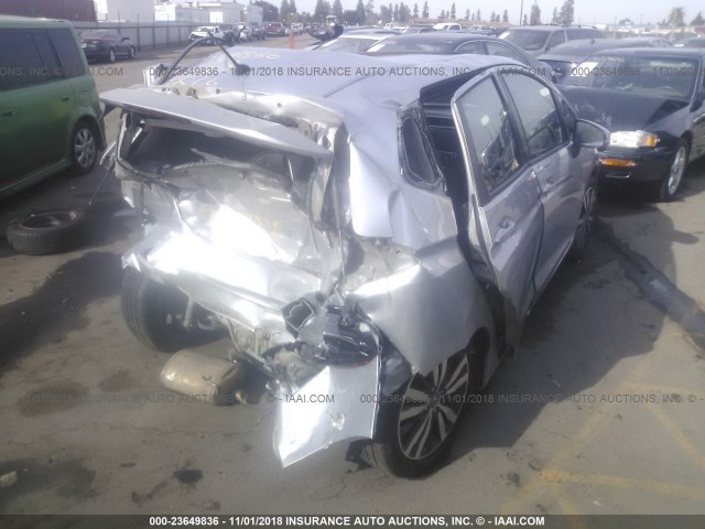 3HGGK5H86FM753054 - 2015 HONDA FIT EX/EXL SILVER photo 4