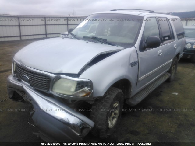 1FMPU16L7YLC09168 - 2000 FORD EXPEDITION XLT SILVER photo 2
