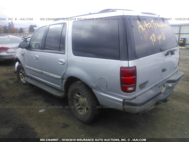 1FMPU16L7YLC09168 - 2000 FORD EXPEDITION XLT SILVER photo 3