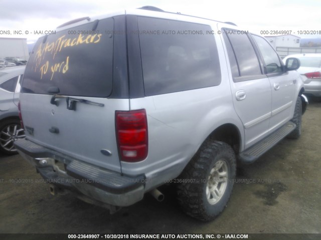 1FMPU16L7YLC09168 - 2000 FORD EXPEDITION XLT SILVER photo 4