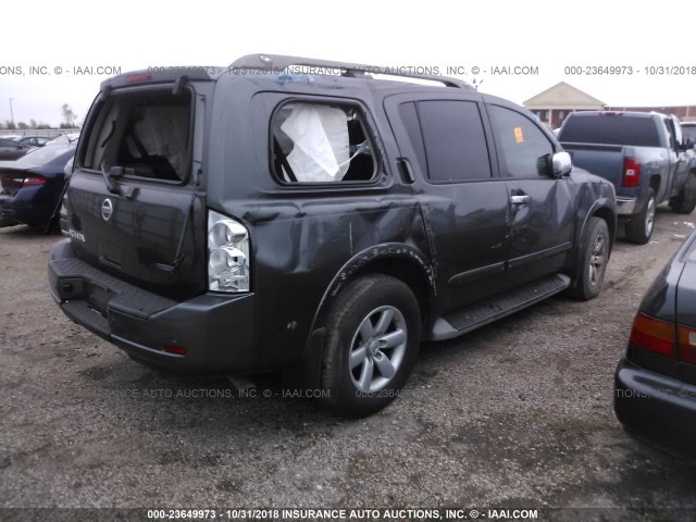 5N1BA0ND6CN608464 - 2012 NISSAN ARMADA SV/SL/PLATINUM GRAY photo 4