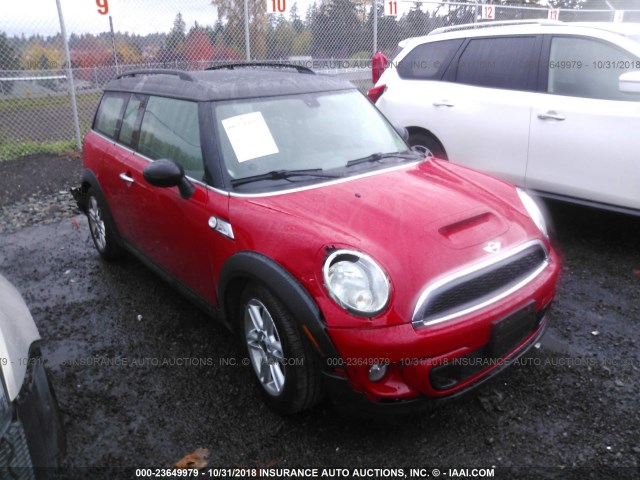 WMWZG3C53CTY37563 - 2012 MINI COOPER S CLUBMAN RED photo 1