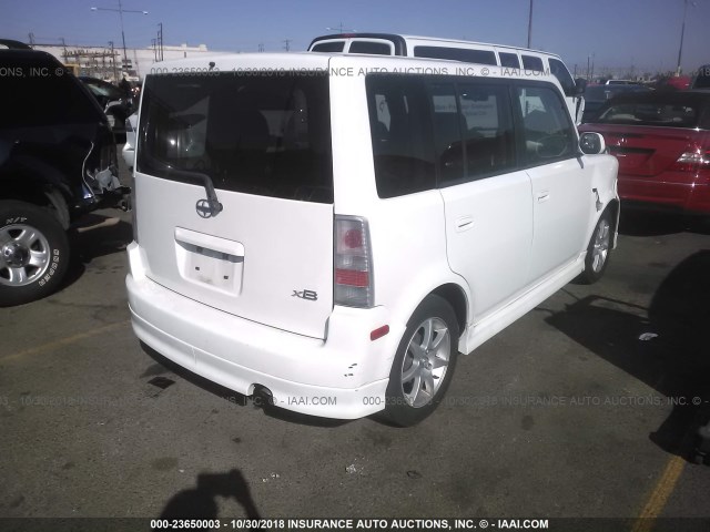 JTLKT324164041177 - 2006 TOYOTA SCION XB Ақ фото 4