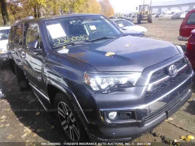 JTEBU5JR6F5225375 - 2015 TOYOTA 4RUNNER SR5/LIMITED/TRAIL/TRD PRO GRAY photo 1