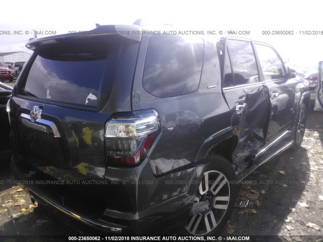 JTEBU5JR6F5225375 - 2015 TOYOTA 4RUNNER SR5/LIMITED/TRAIL/TRD PRO GRAY photo 4