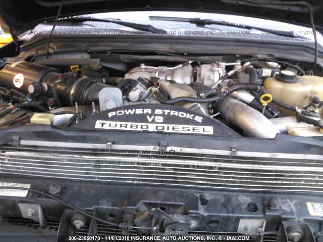 1FTSW21R08EE13549 - 2008 FORD F250 SUPER DUTY შავი ფოტო 10