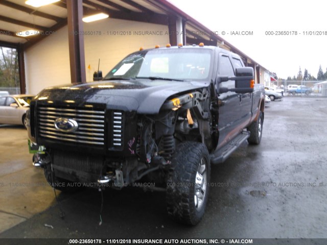 1FTSW21R08EE13549 - 2008 FORD F250 SUPER DUTY შავი ფოტო 2