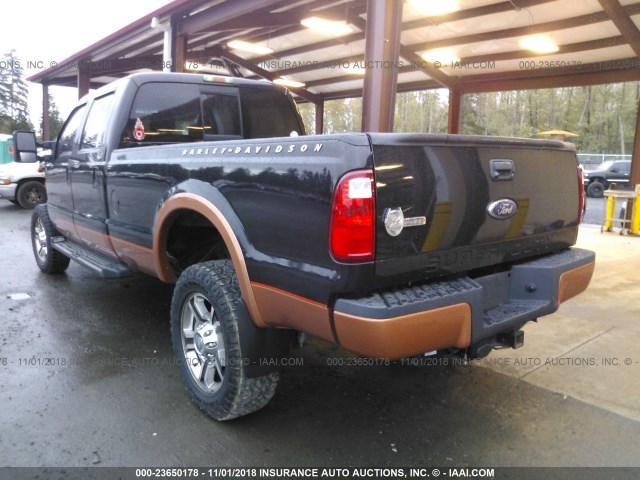 1FTSW21R08EE13549 - 2008 FORD F250 SUPER DUTY შავი ფოტო 3