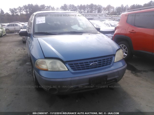 2FMZA51401BA25690 - 2001 FORD WINDSTAR BLUE photo 6