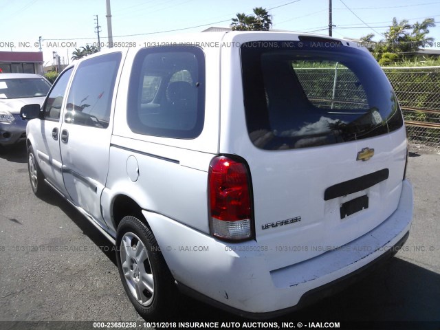 1GBDV13108D210782 - 2008 CHEVROLET UPLANDER INCOMPLETE WHITE photo 3