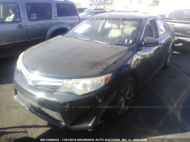 4T4BF1FK0CR240878 - 2012 TOYOTA CAMRY SE/LE/XLE BLACK photo 2