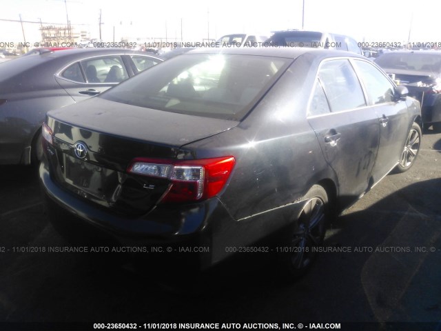 4T4BF1FK0CR240878 - 2012 TOYOTA CAMRY SE/LE/XLE BLACK photo 4