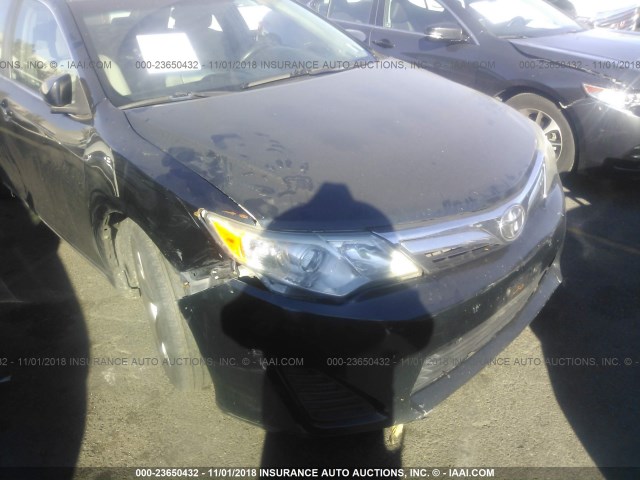 4T4BF1FK0CR240878 - 2012 TOYOTA CAMRY SE/LE/XLE BLACK photo 6