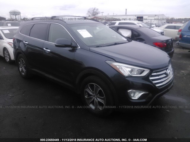 KM8SNDHFXEU048269 - 2014 HYUNDAI SANTA FE GLS BLUE photo 1