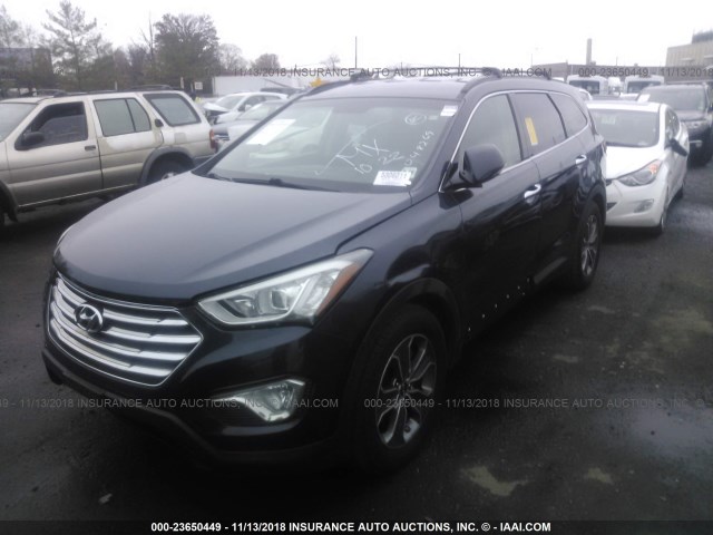 KM8SNDHFXEU048269 - 2014 HYUNDAI SANTA FE GLS BLUE photo 2