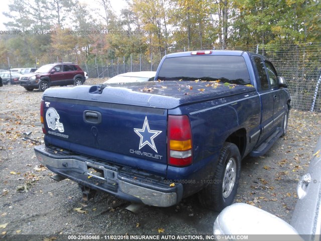 2GCEC19T921306234 - 2002 CHEVROLET SILVERADO C1500 BLUE photo 4