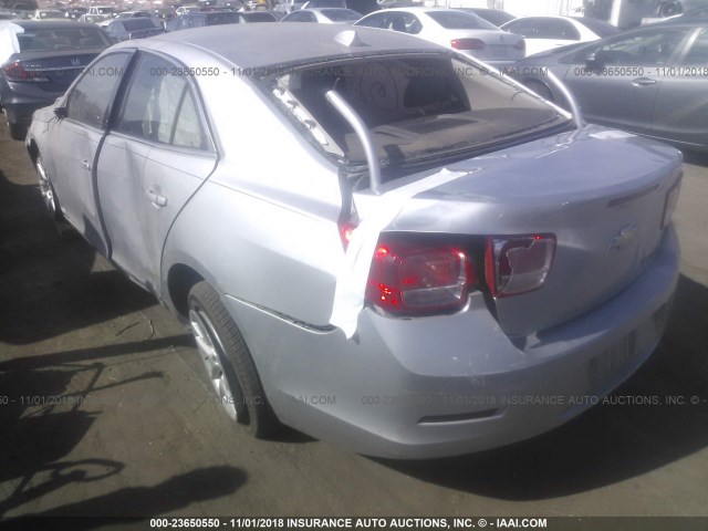 1G11D5RR0DF108363 - 2013 CHEVROLET MALIBU 1LT SILVER photo 3