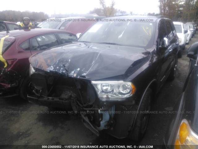 1D4SE5GT7BC674481 - 2011 DODGE DURANGO CITADEL BLACK photo 2