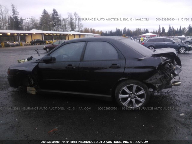 JF1GD29683H507455 - 2003 SUBARU IMPREZA WRX BLACK photo 6