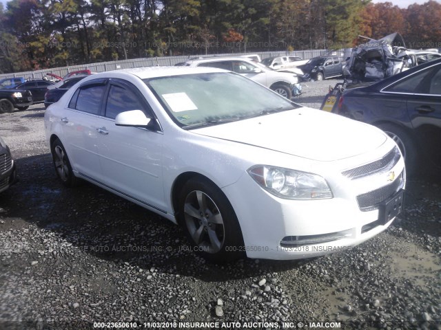 1G1ZC5E09CF299731 - 2012 CHEVROLET MALIBU 1LT WHITE photo 1