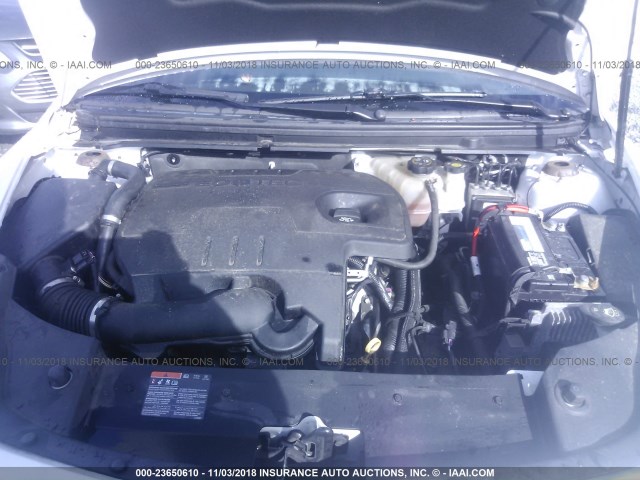 1G1ZC5E09CF299731 - 2012 CHEVROLET MALIBU 1LT WHITE photo 10