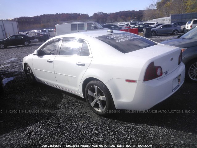 1G1ZC5E09CF299731 - 2012 CHEVROLET MALIBU 1LT WHITE photo 3