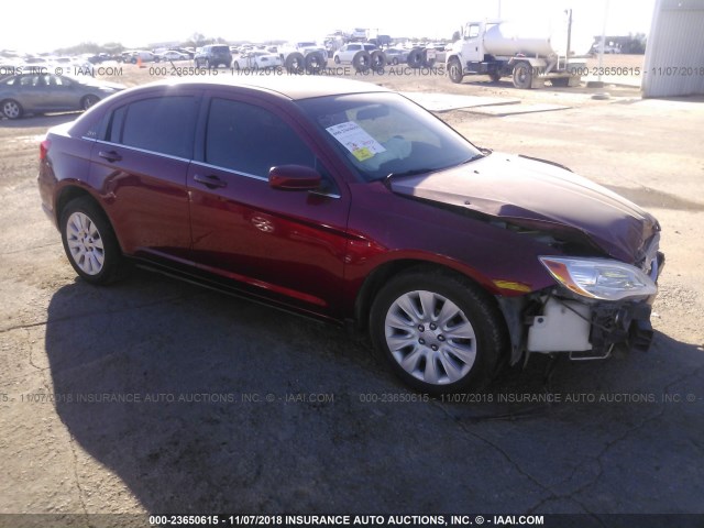 1C3CCBAB2EN210694 - 2014 CHRYSLER 200 LX RED photo 1