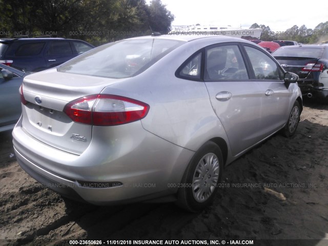 3FADP4AJ8EM132316 - 2014 FORD FIESTA S SILVER photo 4