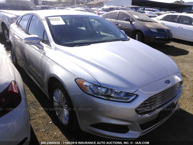 3FA6P0LU4ER379991 - 2014 FORD FUSION SE HYBRID SILVER photo 1