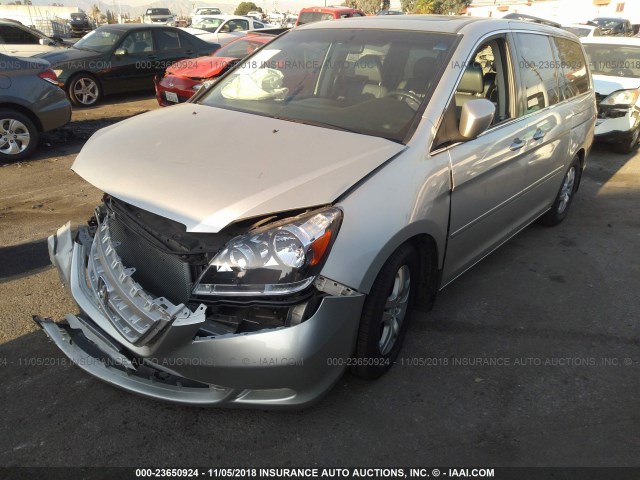 5FNRL38627B441892 - 2007 HONDA ODYSSEY EXL SILVER photo 2