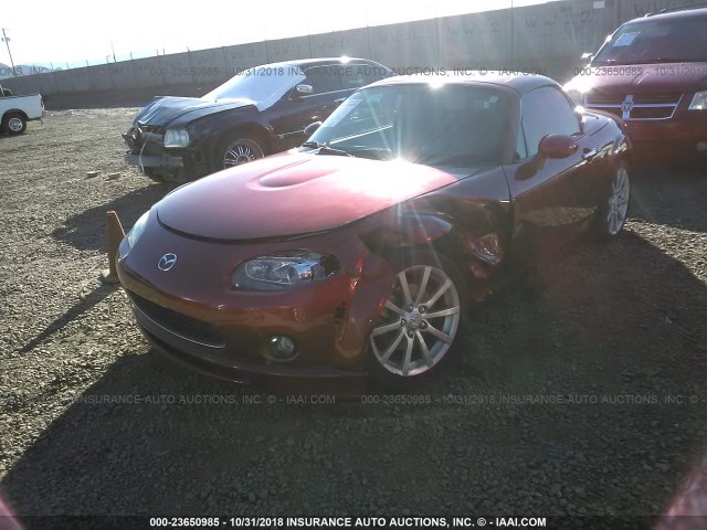 JM1NC26FX70137672 - 2007 MAZDA MX-5 MIATA RED photo 2