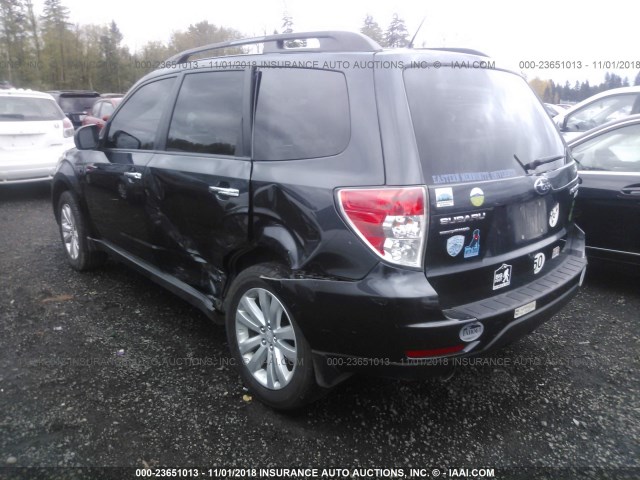 JF2SHAFC1DH435692 - 2013 SUBARU FORESTER LIMITED GRAY photo 3