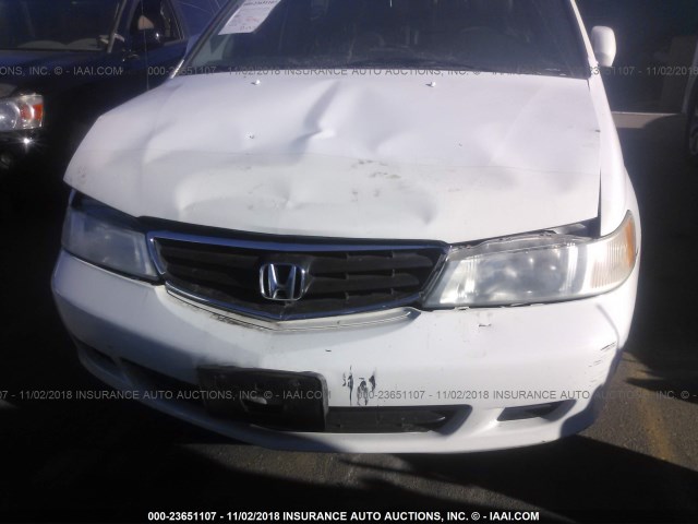 5FNRL18044B000471 - 2004 HONDA ODYSSEY EXL WHITE photo 6