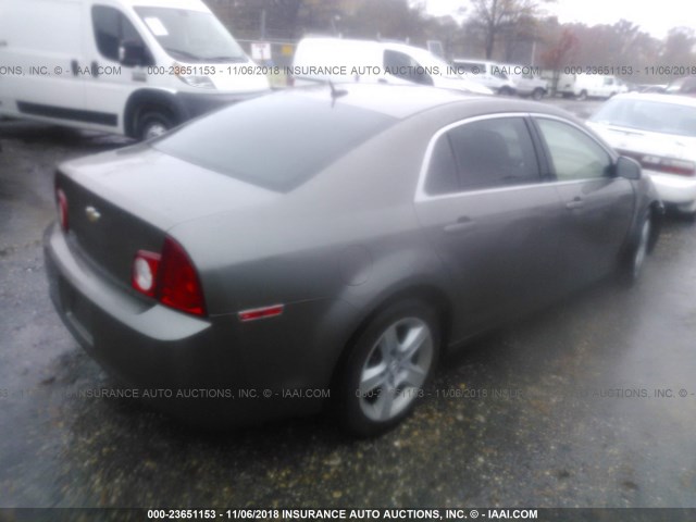 1G1ZB5E18BF320711 - 2011 CHEVROLET MALIBU LS BROWN photo 4