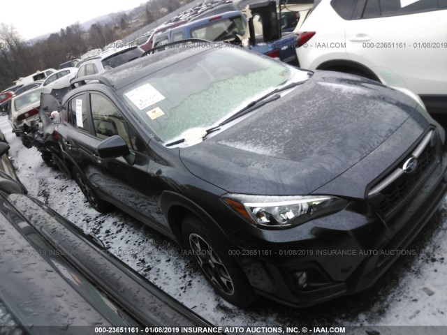 JF2GTADC4JH231214 - 2018 SUBARU CROSSTREK PREMIUM GRAY photo 1