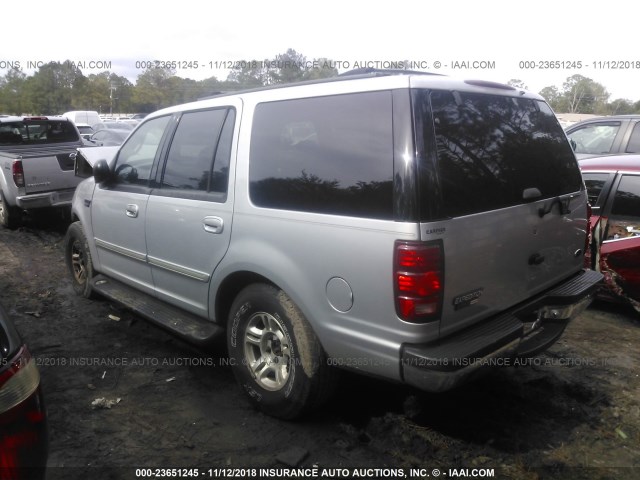 1FMRU15W92LA59317 - 2002 FORD EXPEDITION XLT SILVER photo 3