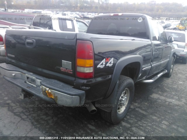 1GTGK29U91Z180490 - 2001 GMC NEW SIERRA K2500 BLACK photo 4