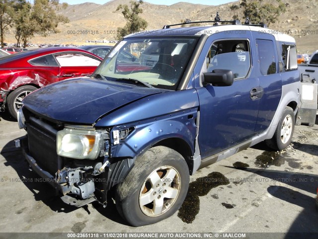 5J6YH28543L012883 - 2003 HONDA ELEMENT EX Navy photo 2