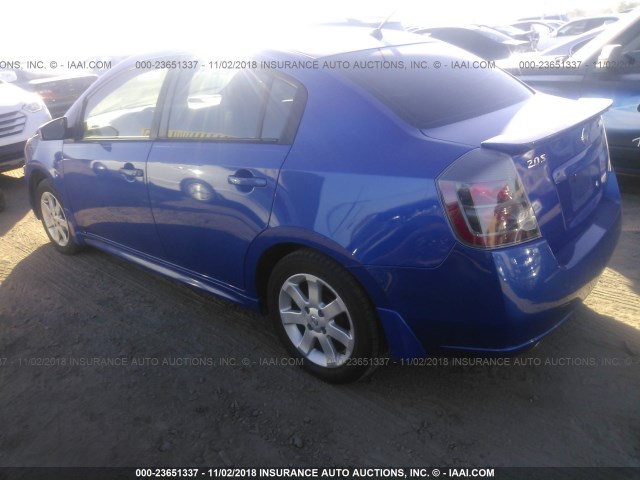 3N1AB61E69L676709 - 2009 NISSAN SENTRA 2.0/2.0S/2.0SL BLUE photo 3