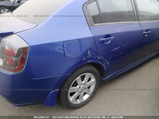 3N1AB61E69L676709 - 2009 NISSAN SENTRA 2.0/2.0S/2.0SL BLUE photo 6