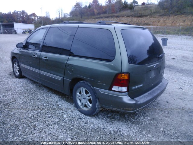 2FMZA53492BB08274 - 2002 FORD WINDSTAR SEL GREEN photo 3