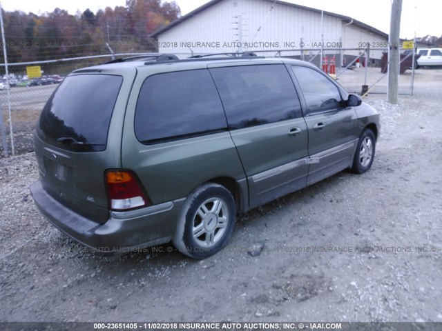 2FMZA53492BB08274 - 2002 FORD WINDSTAR SEL GREEN photo 4