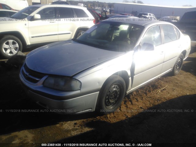2G1WF52EX49157294 - 2004 CHEVROLET IMPALA 银色 照片 2